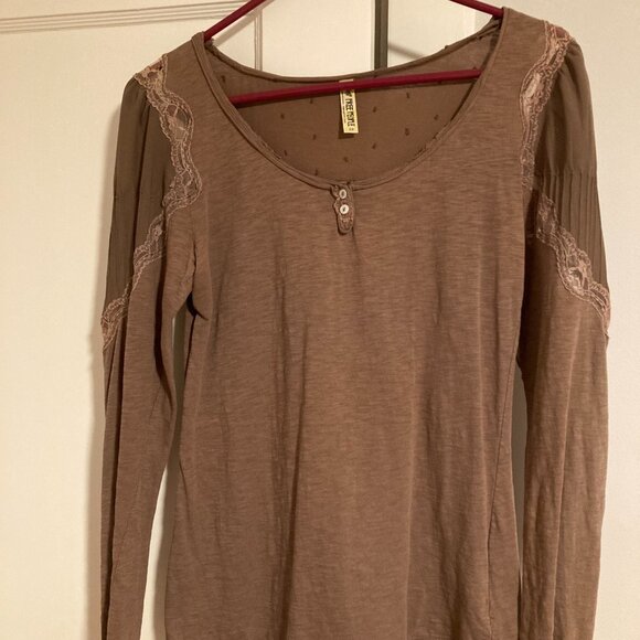 Free People Puff-sleeve Blouse (Small) - Picture 2 of 6